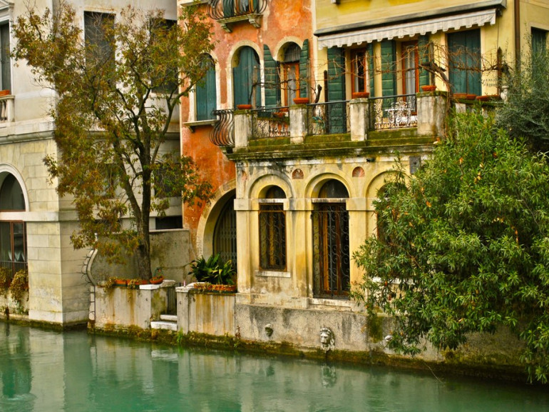 Treviso and one of its canal