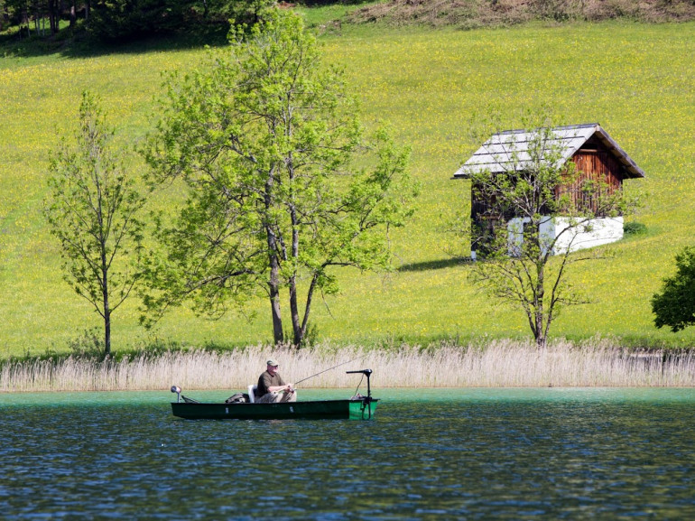 Vista del lago di Weissensee