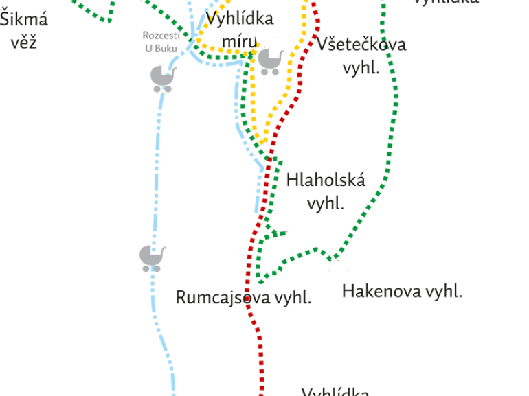 A map of Prachov Rocks