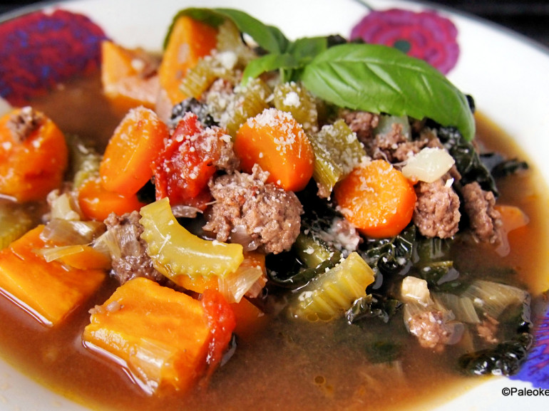 Ribollita is a typical dish,a typical soup of stale bread and vegetables that is prepared traditionally in Tuscany,