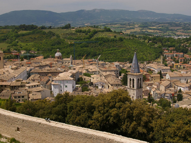 Vista di Spoleto dalla Rocca