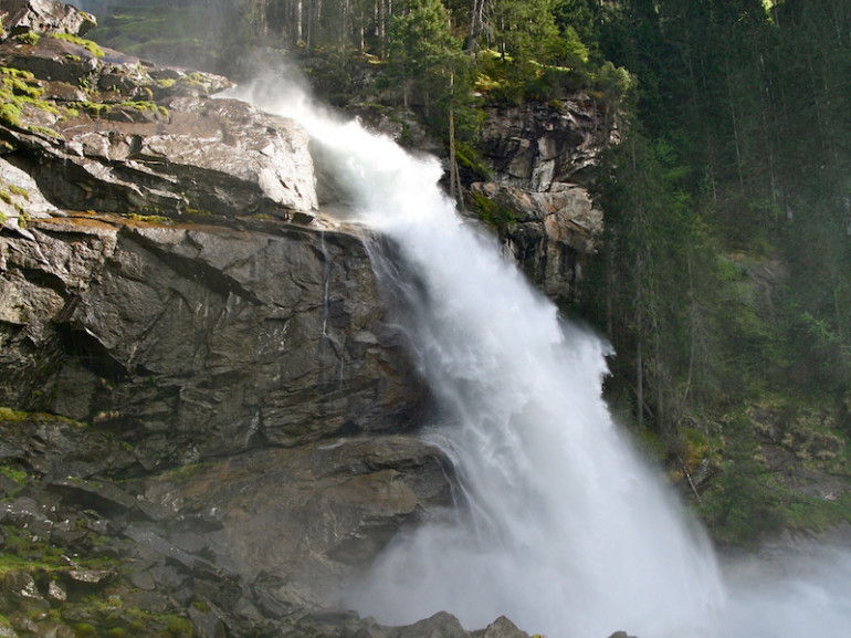 One of the three jumos of Krimml falls