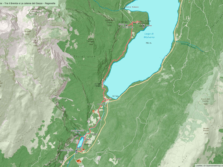 Cartina Del Trentino Molveno