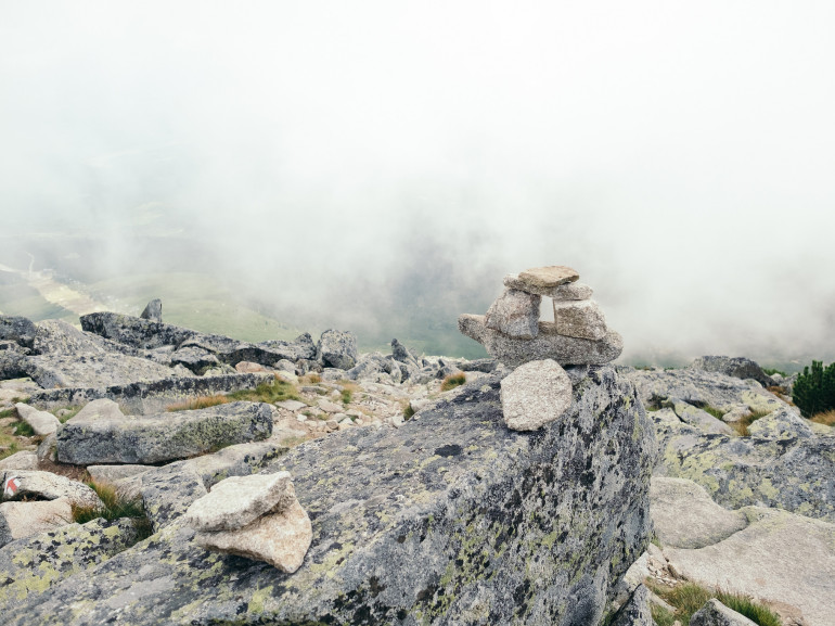 Predne Solisko scenery with rocks 