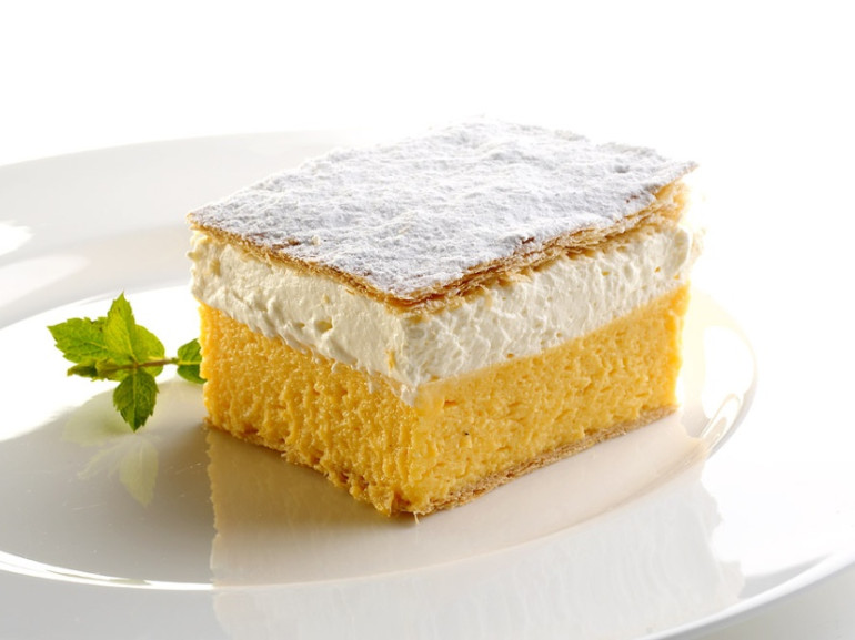 soft cake with cream