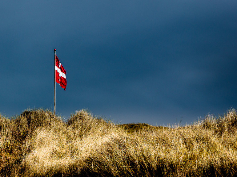 Danish flag, Discover Denmark´s most beautiful island Fur by bike 