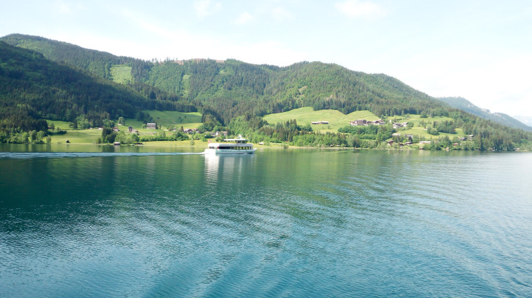 Boat on the Lake Weissensee